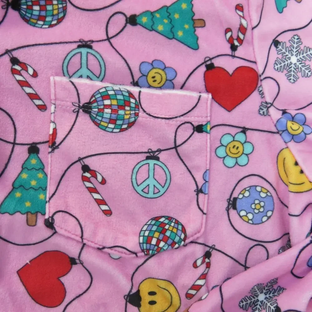 Art Class NWOT Christmas Pajamas Size XL/14 Girls 2 Piece Hearts Gingerbread